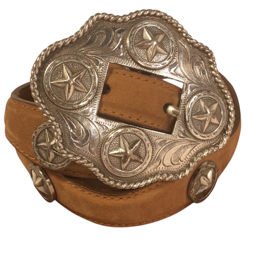 Leather Western Star Belt
